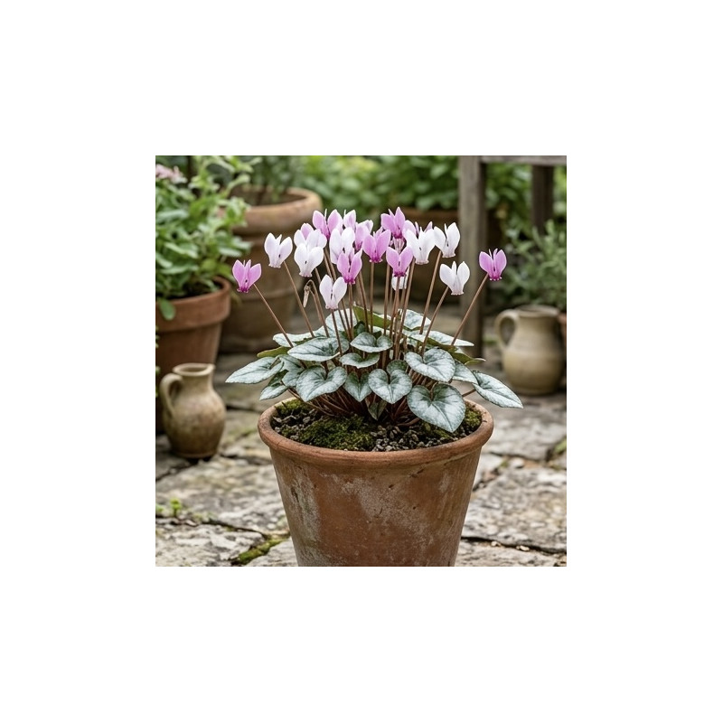 Cyclamen hederifolium 'Silver Leaf'