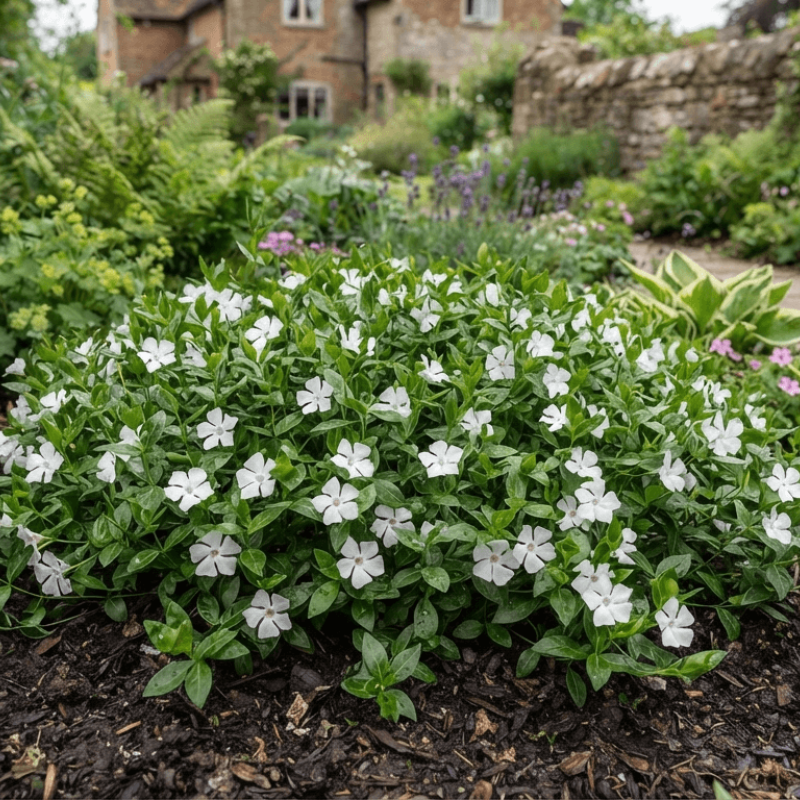 Vinca minor 'Alba'