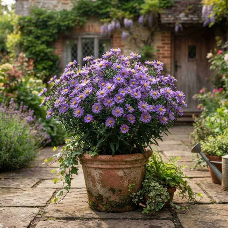Aster dumosus 'Alpha Purple Rocket