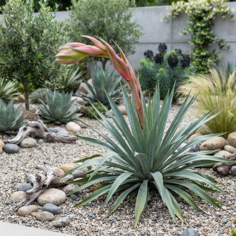 Beschorneria yuccoides - Lis du Mexique