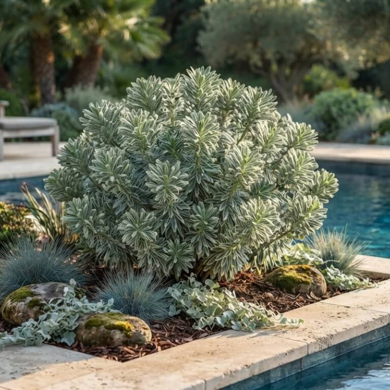 Euphorbia characias 'Silver Swan - Wilcott' - Euphorbe