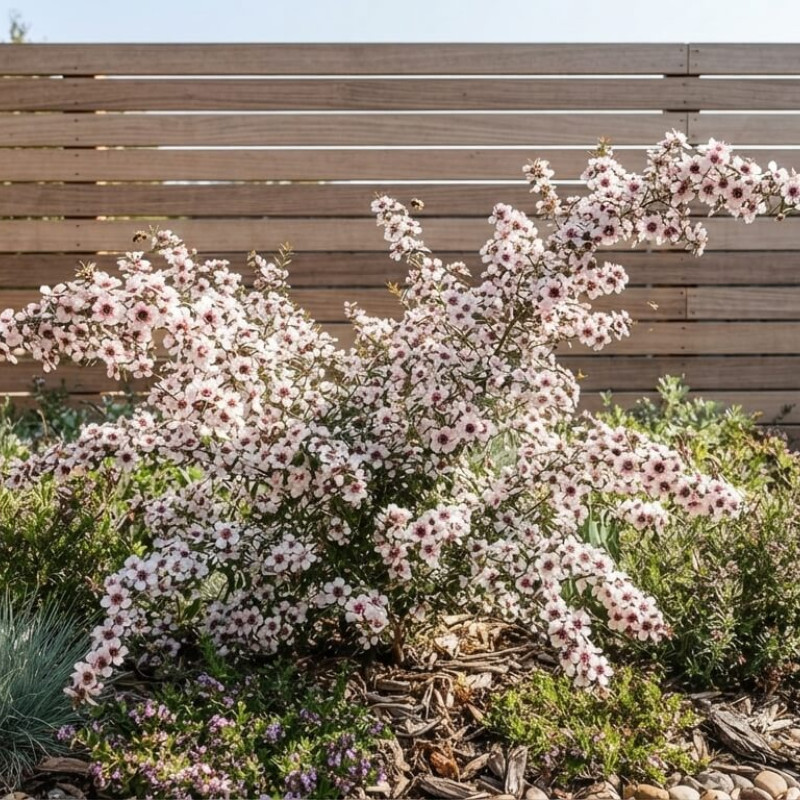 Leptospermum lanigerum 'Mesmer Eyes' - Arbre à thé