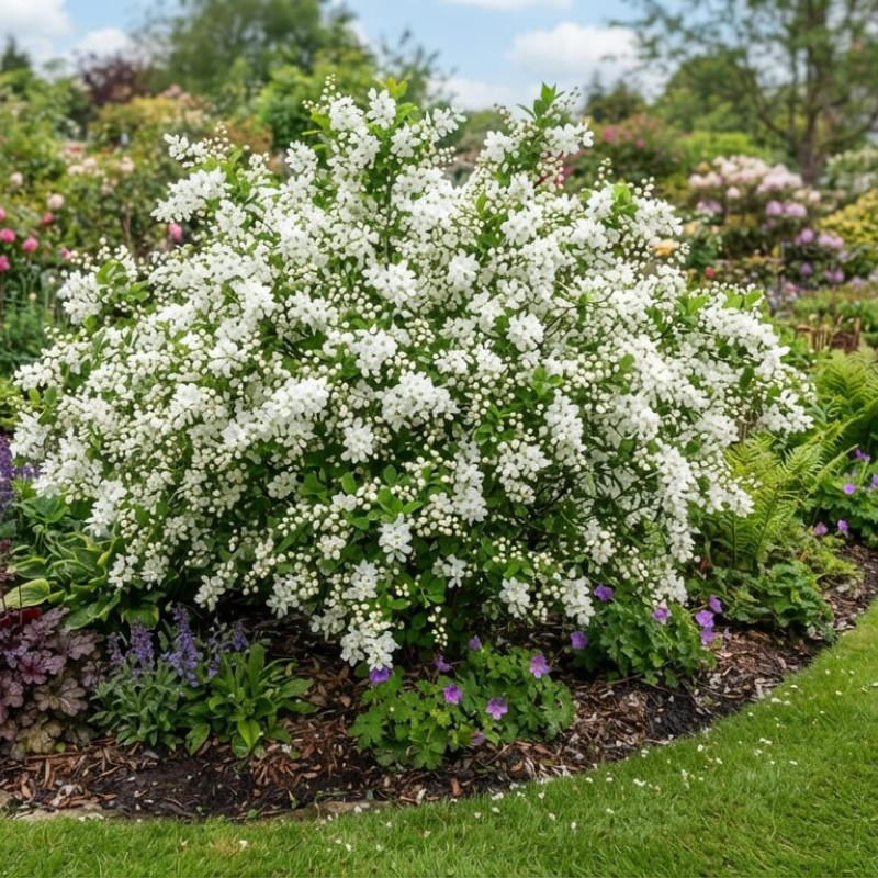 Exochorda racemosa 'Snow Mountain' - Arbre aux perles